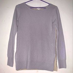 Club Monaco size small Lavender and Oatmeal Cashmere Sweater